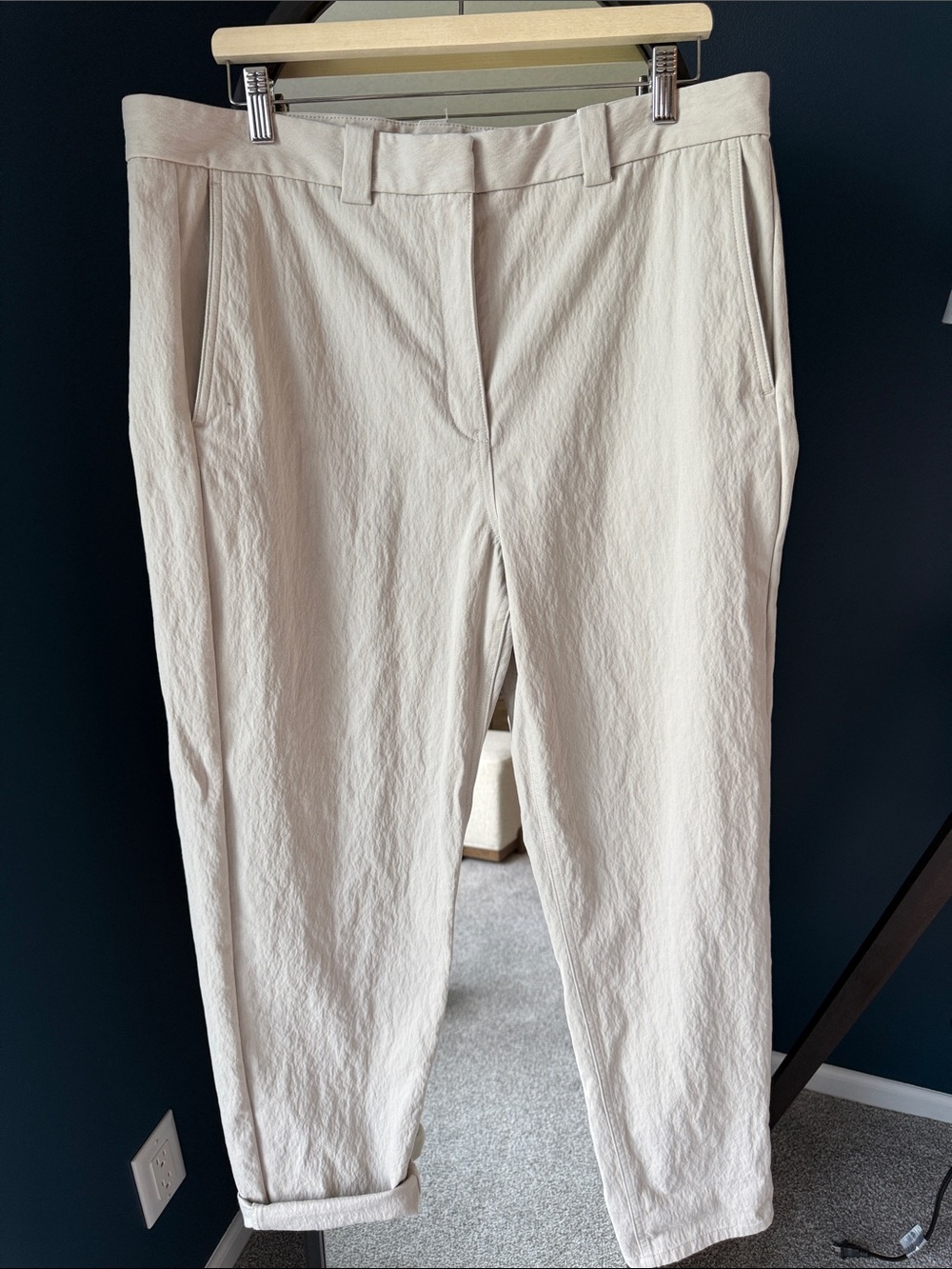 COS Khaki / tan Textured Pants EUC